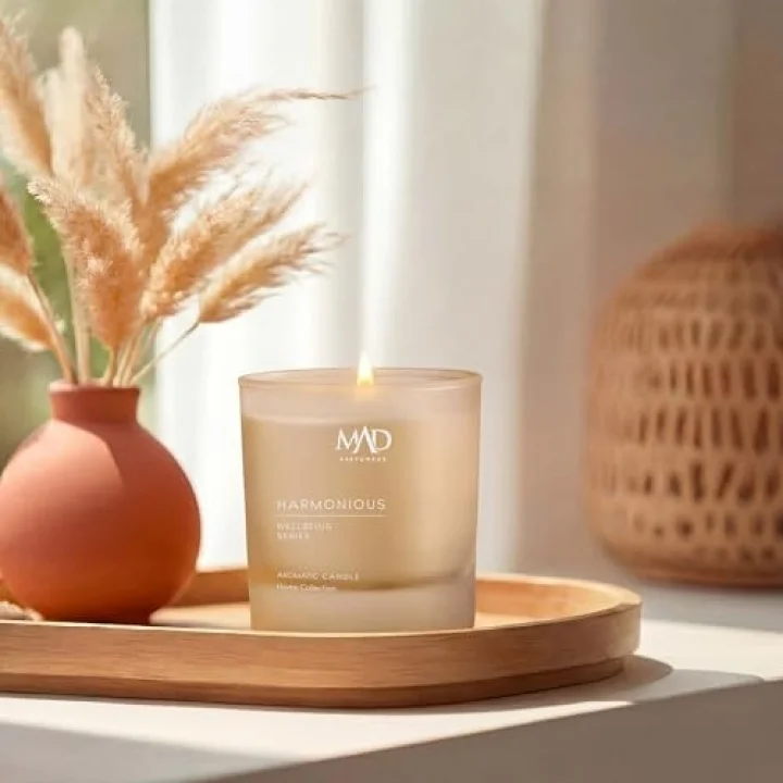 Mad Wellbeing Harmonious 200 Gr Mum – Lavanta, Mür ve Amber ile Sakinlik ve İçsel Denge