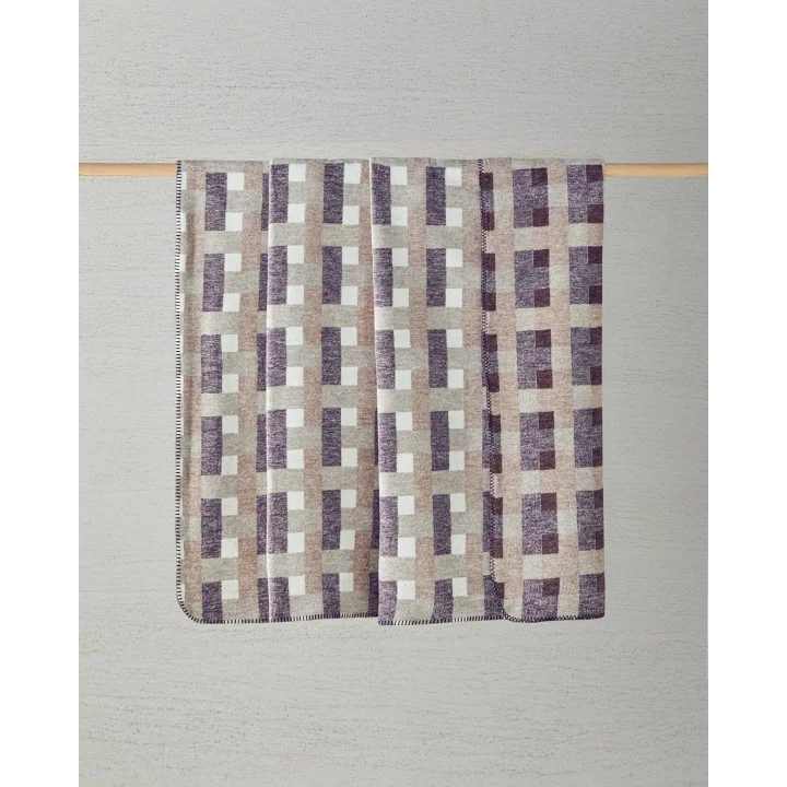 Magnet Pamuklu King Size Battaniye Krem - Bordo