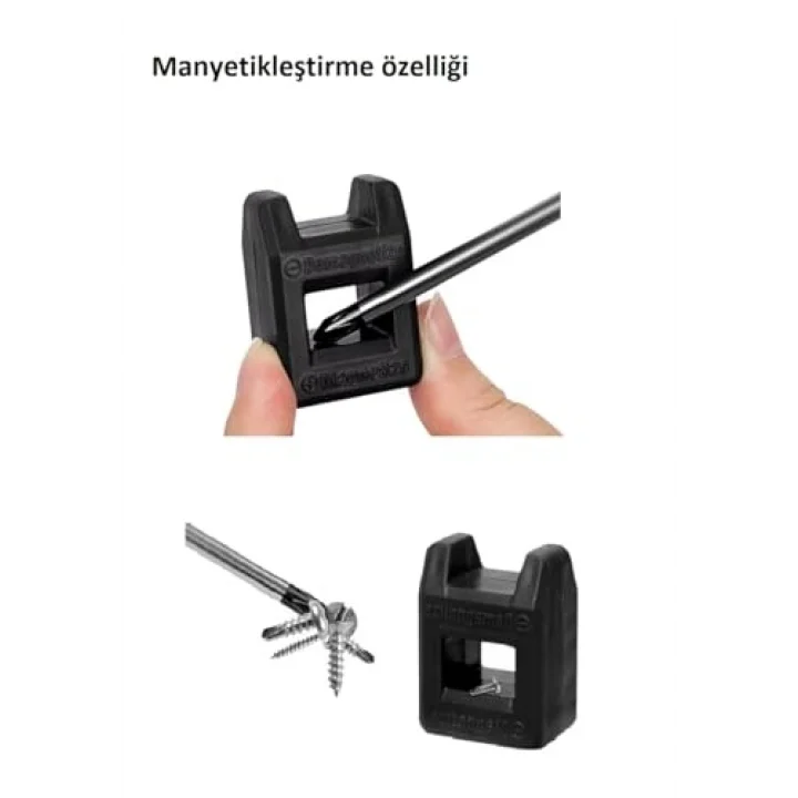 Magnetizer Demagnetizer Cihazı Tornavida Ucu Manyetikleştirme Vida Tutturma Aracı