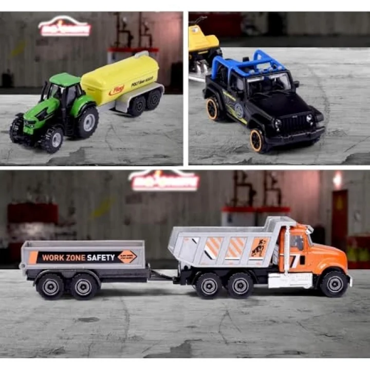 Majorette Trailer Jeep Wrangler + Quad