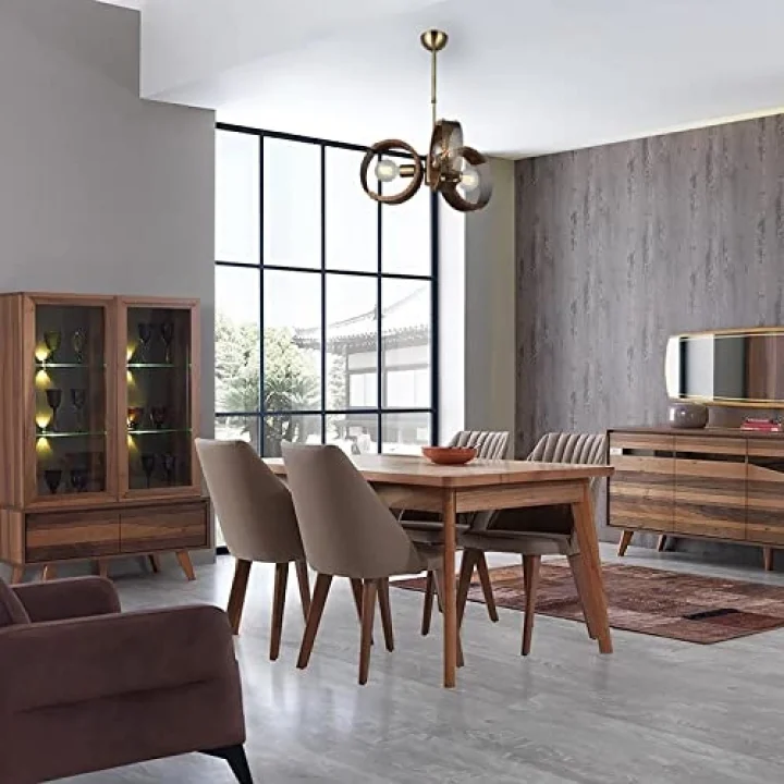 Manya 3lü Ahşapli Eskitme Avize 3 X E27