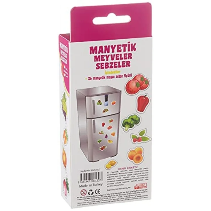 Manyetik Meyveler Sebzeler Magnet Seti