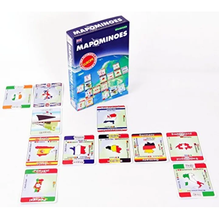 Mapominoes Avrupa – Erdkunde-kart oyunu