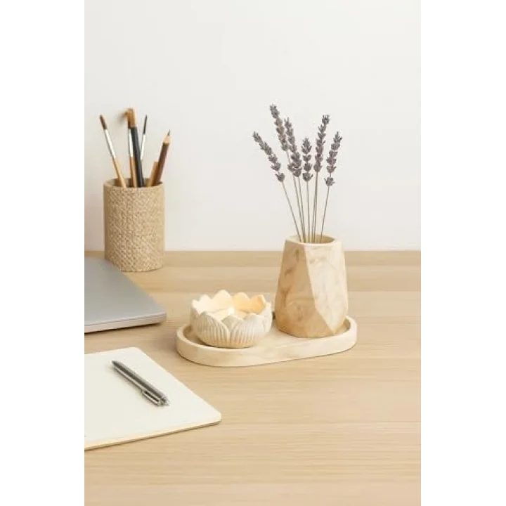 “Marble Touch” 3’lü Beton Dekor Set – Modern & Şık Tasarım