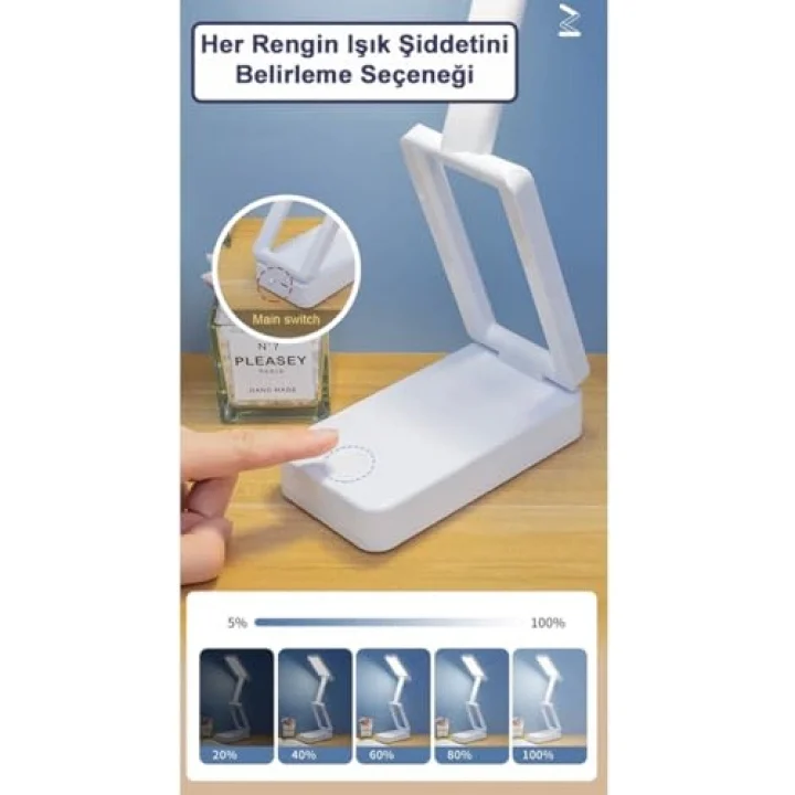 Masaüstü Şarjlı Katlanabilir Portatif LED Aydınlatma/GT-CL11G