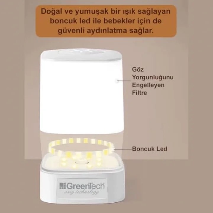 Masaüstü Şarjlı LED Aydınlatma - Gece Lambası/GT-CL09