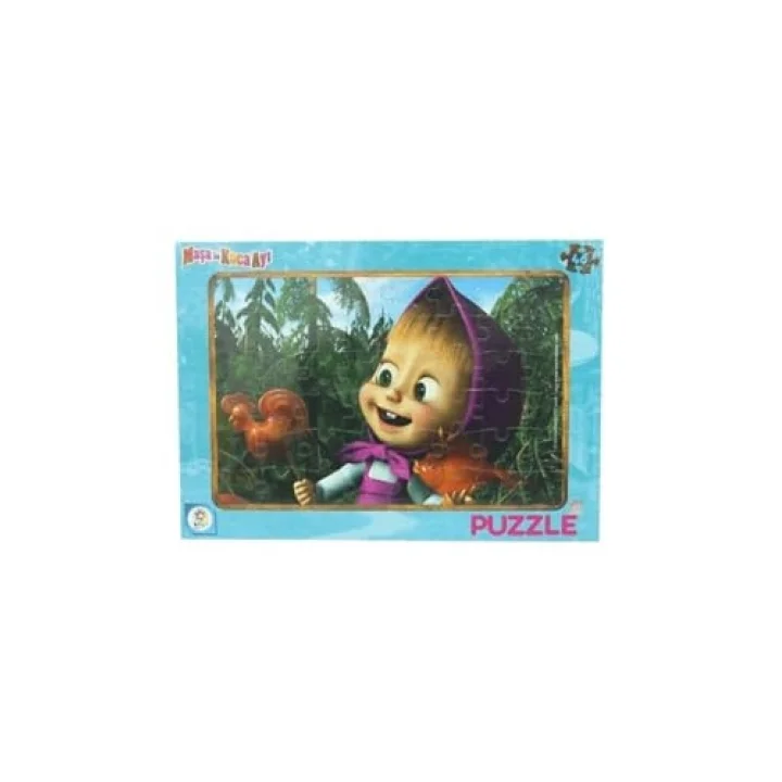 Masha Koca Ayı 48 Parça Frame Puzzle (Kapak değişebilir)