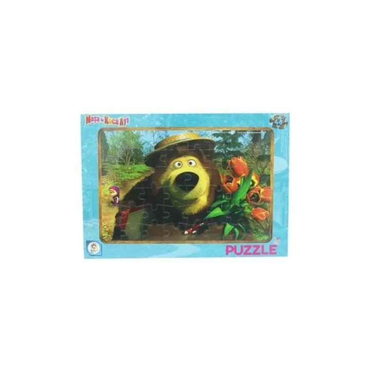 Masha Koca Ayı 48 Parça Frame Puzzle (Kapak değişebilir)