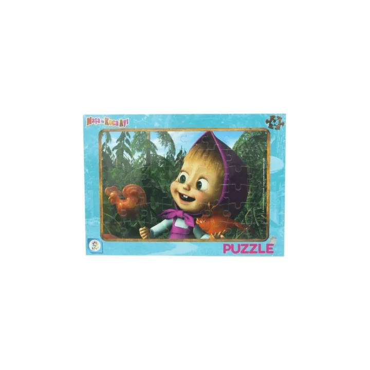 Masha Koca Ayı 48 Parça Frame Puzzle (Kapak değişebilir)