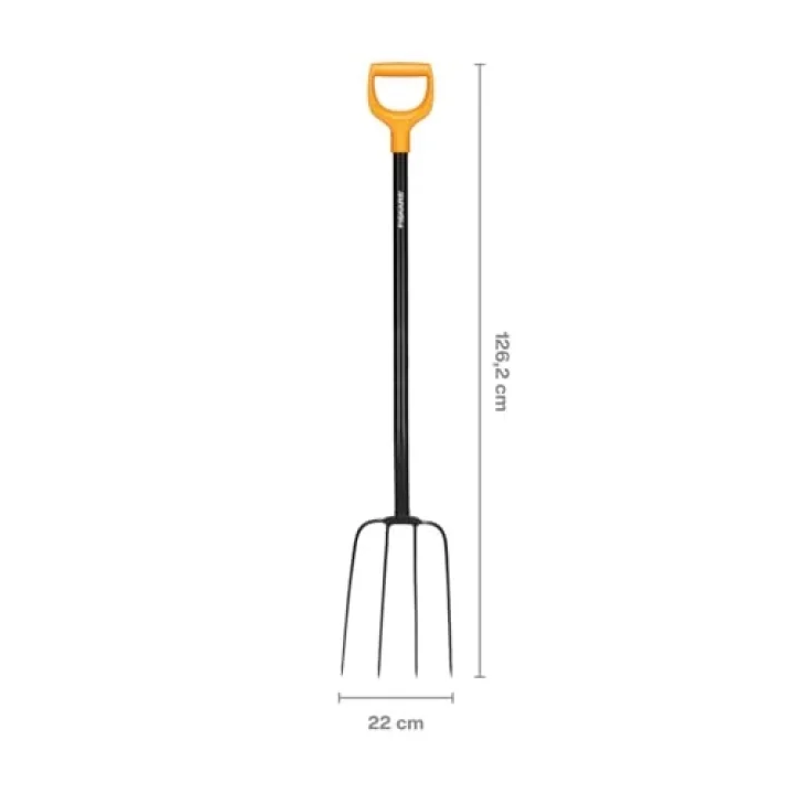 Masif metalden Solid kompost çatalı