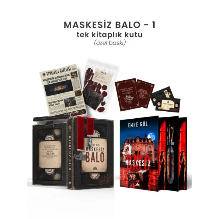 Maskesiz Balo 1 – Tek Kitaplık Yan Boyamalı Kutu (Özel Baskı)