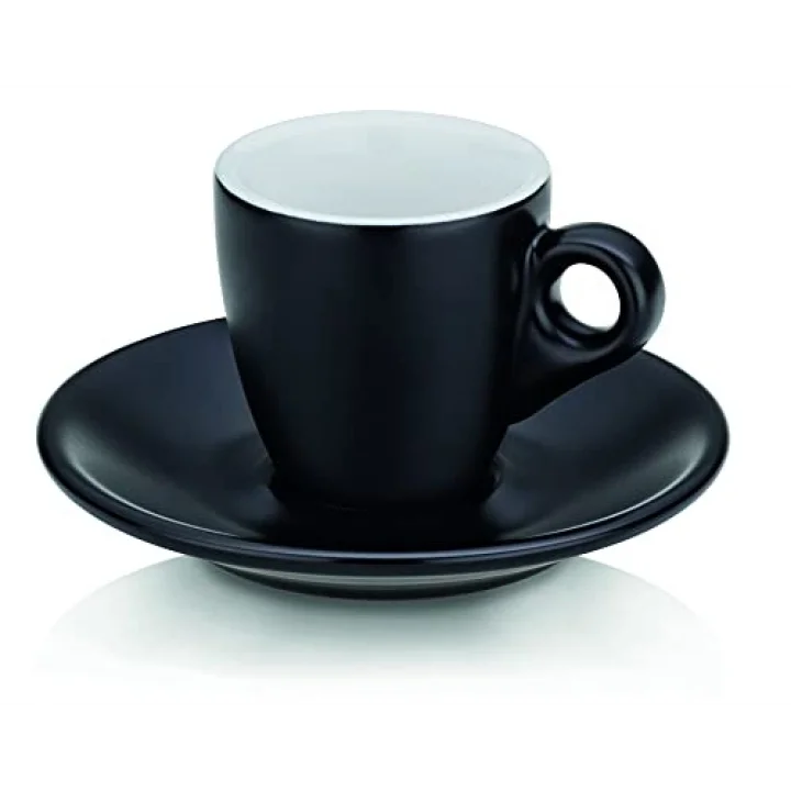 Mattia Espresso Fincan Seti 2li Siyah 50 Ml