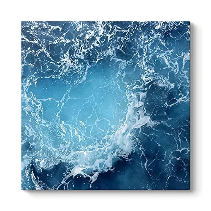Mavi Atlantik Okyanusu Kanvas Tablo 30 x 30