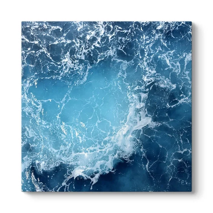 Mavi Atlantik Okyanusu Kanvas Tablo 30 x 30