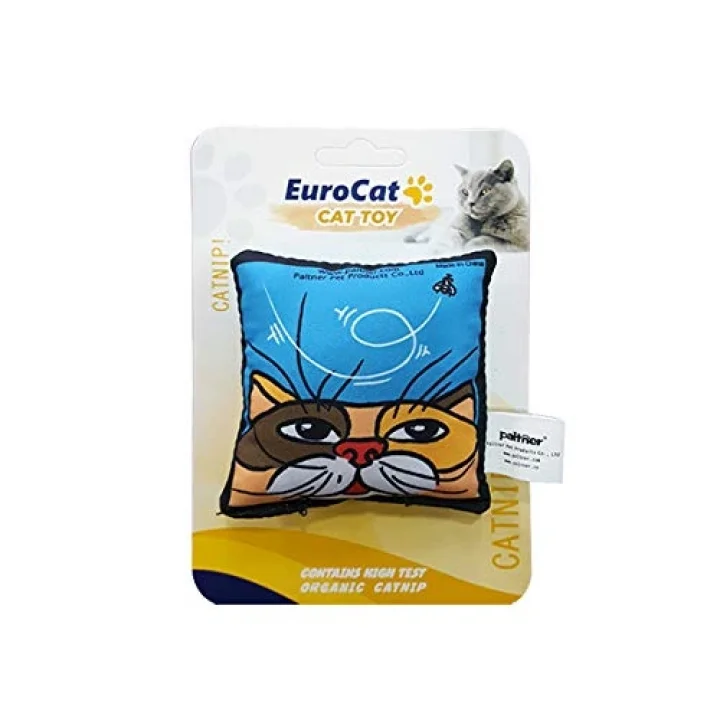 Mavi Yastık Kedi Oyuncağı, 8 Cm