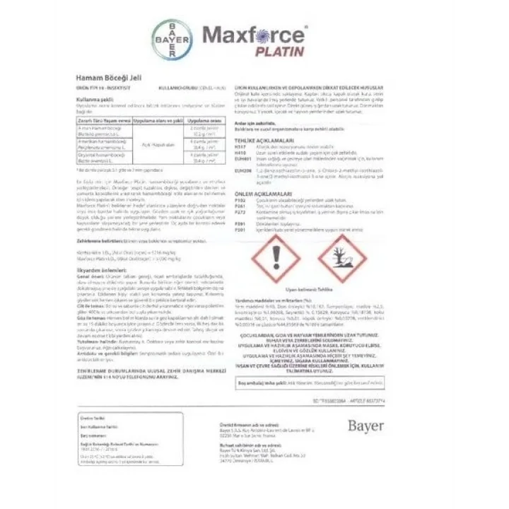 Maxforce İç Hamam Böceği Jeli 20 g Uzun Süreli Koruma ve Etkili Etki