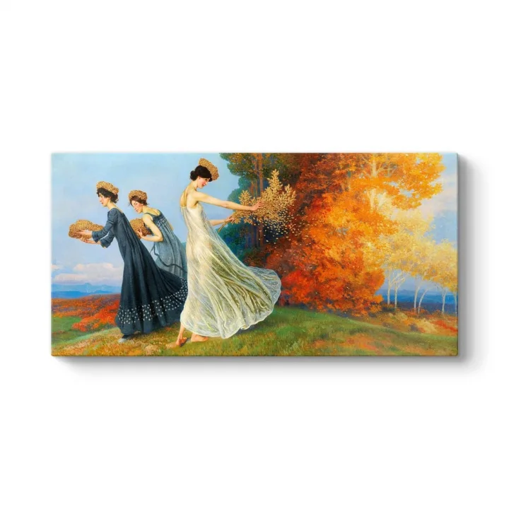 Maximilian Lenz - Altın Sonbahar Tablosu 160 x 80