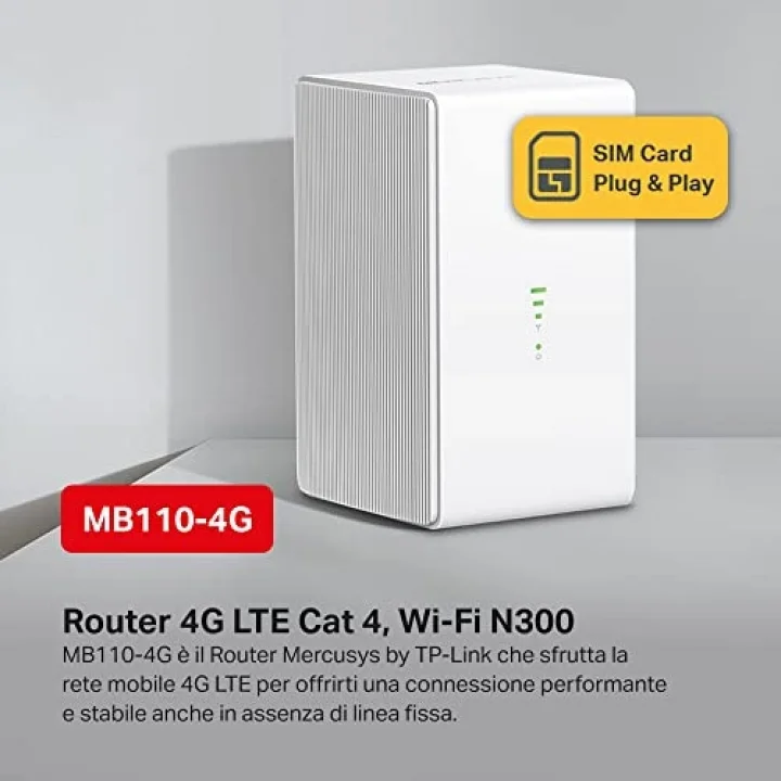 MB110-4G, 300 Mbps Kablosuz N 4G LTE Router