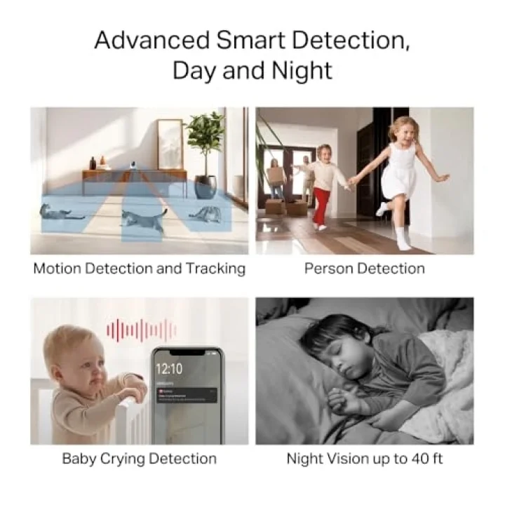 MC200 | 1080p Güvenlik Wi-Fi Kamerası | 360° Görüş | Gece Görüşü | Akıllı Hareket & Kişi Algılama | Çift Yönlü Ses | microSD & Bulut Depolama | SmartThings, Alexa, Google Assistant Uyumlu
