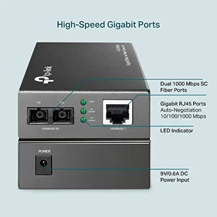 MC200CM, Gigabit Multi-Mode Medya Dönüştürücü