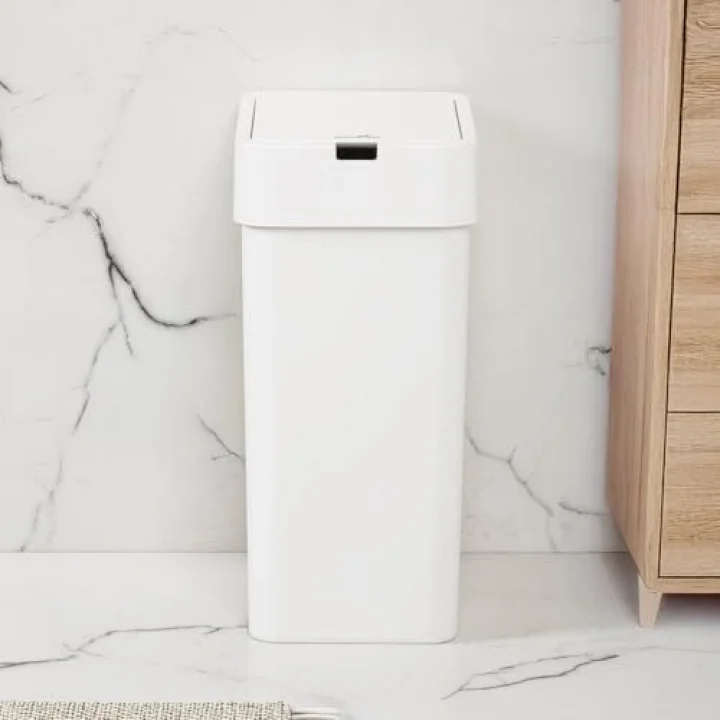 Me-06 Hareket Sensörlü 9lt Sessiz Banyo Mutfak Çöp Kovası Beyaz