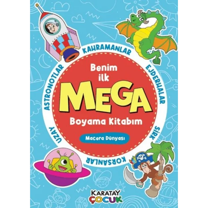 Mega Boyama Kitabım - Macera Dünyası