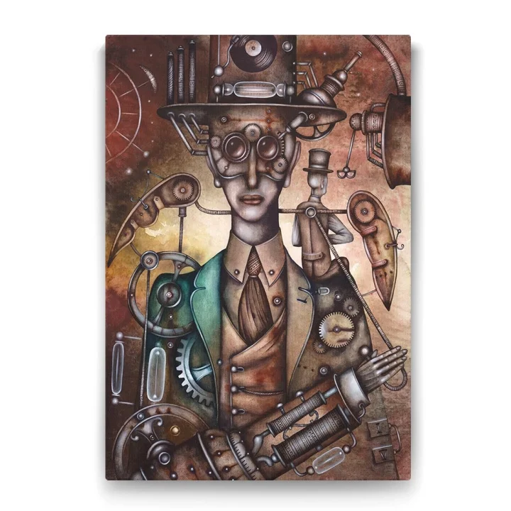 Mekanik Adam Tablosu - 40x60cm