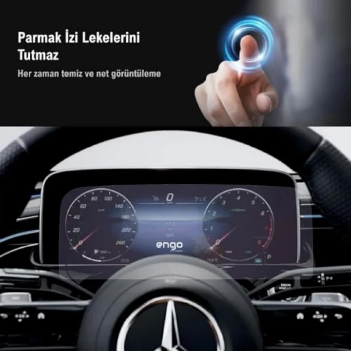 Mercedes E180 Ile Dijital Gösterge Paneli İle Uyumlu Mat Ekran Koruyucu W214