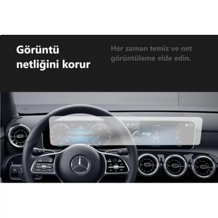 Mercedes E200 İle Uyumlu Mat Ekran Koruyucu Multimedya Ve Dijital Ekran