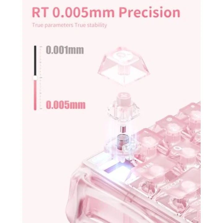 Mercury V60 Hall Effect oyun klavyesi Rapid Trigger 8000Hz