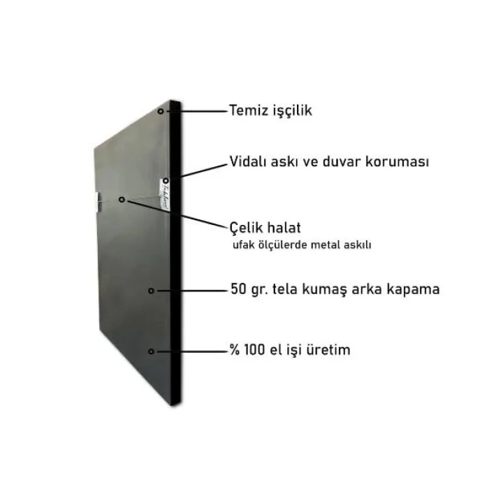 Merdiven Dibinde Duran Bisiklet Çerçeveli Cam Tablo 20x30 cm CA01226