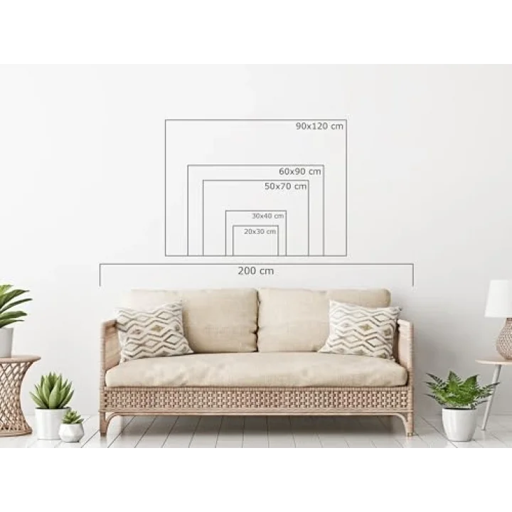 Merdiven Dibinde Duran Bisiklet Çerçeveli Cam Tablo 20x30 cm CA01226