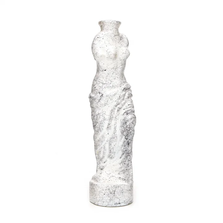 Mermer Desenli Venüs Vazo (25 cm)