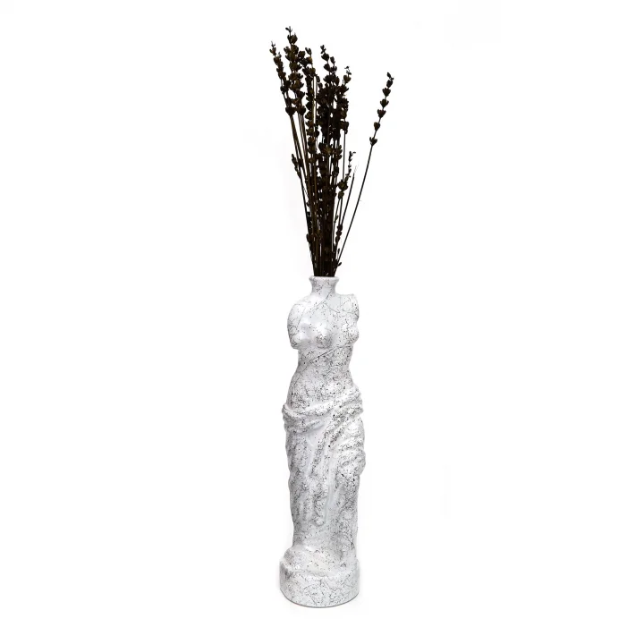 Mermer Desenli Venüs Vazo (25 cm)