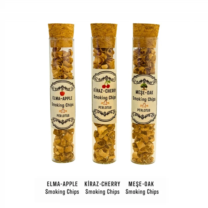 Meşe Elma Kiraz Ağacı Viski Tütsüleme Talaşı 5 gr x 3 Adet CamTüpte