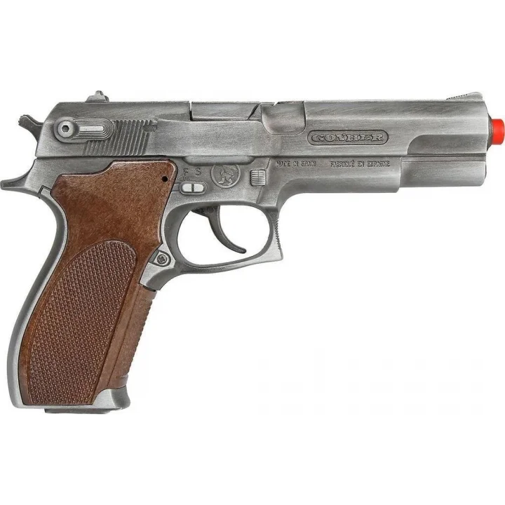 Mey İthalat® 000451 POLİCE PİSTOL 8 SHOTS OLD SİLVER