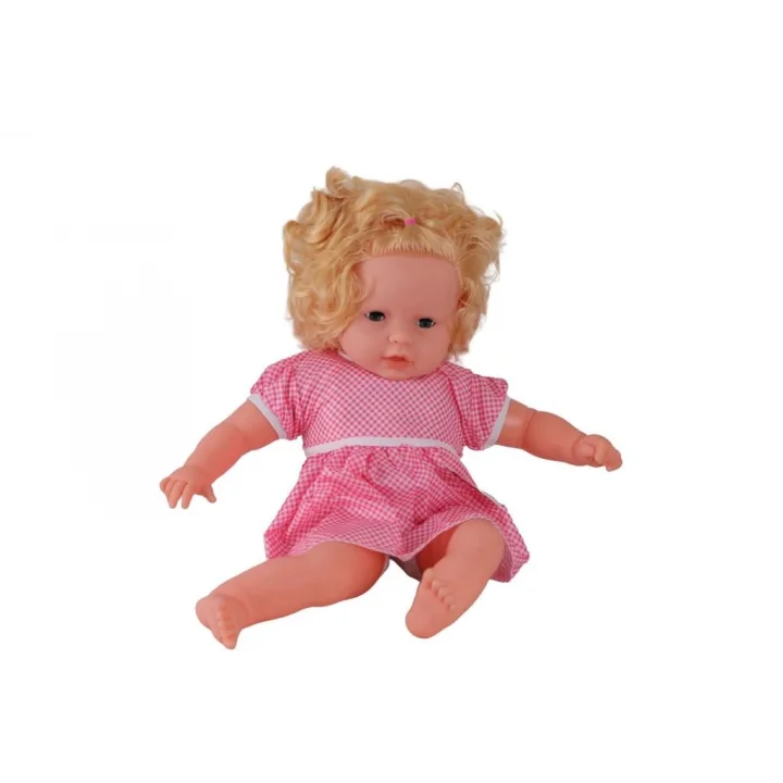 Mey İthalat® 0073 60 CM DOLGU GÖVDELİ SAÇLI BÜYÜK BEBEK