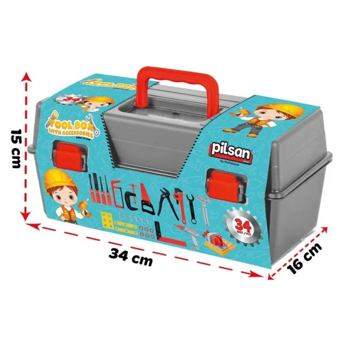 Mey İthalat® 03 248  Aksesuarlı Alet Çantası 34 Parça