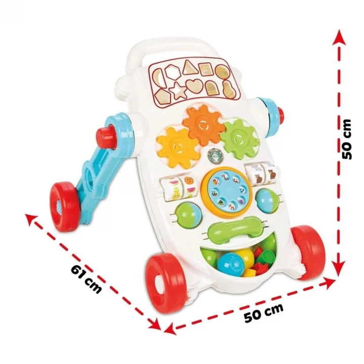 Mey İthalat® 07 539 Happy İlk Adım Arabası Pembe Oyuncak