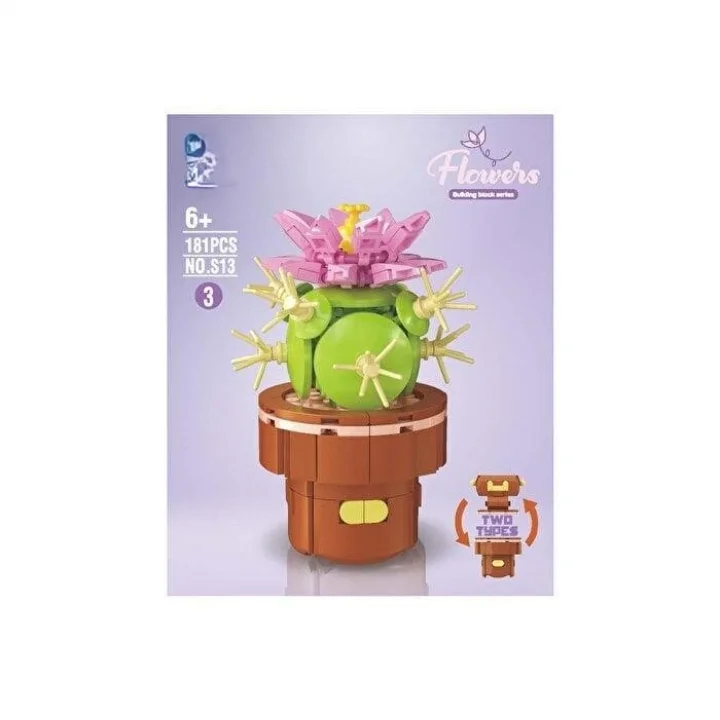 Mey İthalat® 0S133 BLOK ÇİÇEK 181 PARÇA (KAKTÜS)