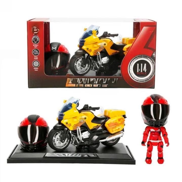 Mey İthalat® 1:14 Sesli ve Işıklı  Çek Bırak Motosiklet