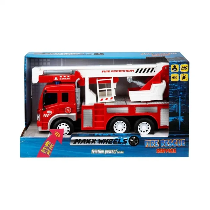 Mey İthalat® 1:16 Sesli ve Işıklı İtfaiye Araçları