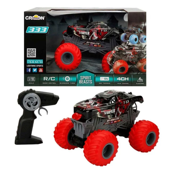 Mey İthalat® 1:18 Uzaktan Kumandalı Spirit Beasts USB Şarjlı Araba 25 cm.