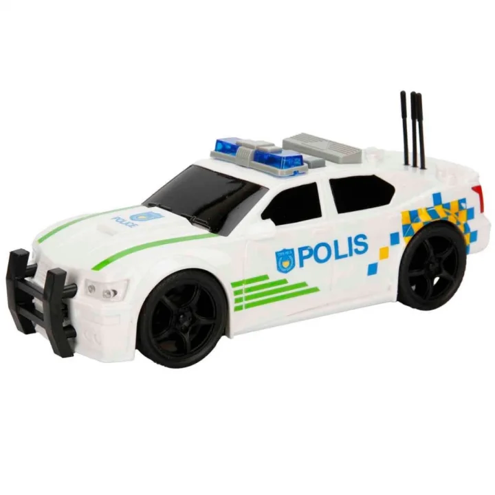 Mey İthalat®  1:20 Maxx Wheels Sesli ve Işıklı Polis Arabası 19 cm