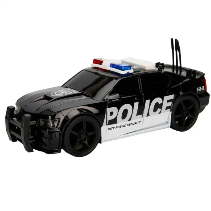 Mey İthalat®  1:20 Maxx Wheels Sesli ve Işıklı Polis Arabası 19 cm