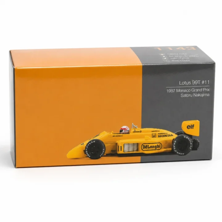 Mey İthalat® 1/64 Model Araç   99T #11 Satoru Nakajima 1987 Monaco Grand Prix