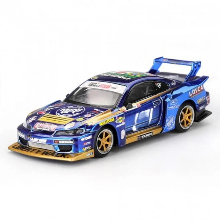 Mey İthalat® 1/64 MODEL ARAÇ S15 SILVIA Team Liberty Walk 2025 Formula Drift