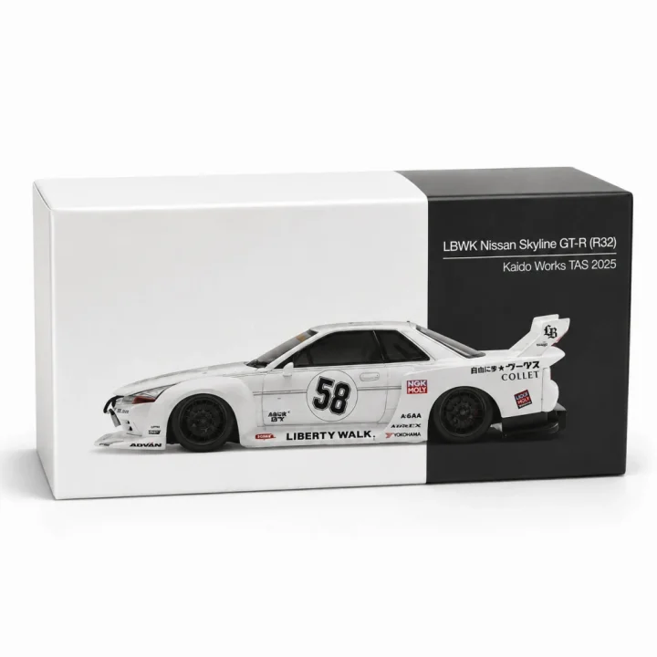 Mey İthalat® 1/64 Model Araç  Skyline GT-R (R32) Kaido Works TAS 2025