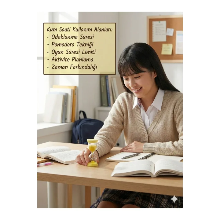 Mey İthalat® 10 Dakika MOR Kum Saati - Dekoratif Cam