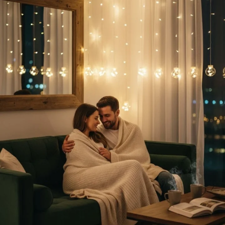 Mey İthalat® 10 Sarkıtlı Kumandalı Dekoratif Top İçi Mini Toplu LED Günışığı Rengi Dekoratif Aydınlatma